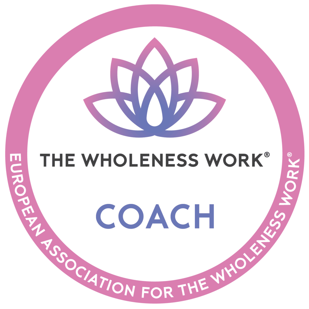 Pinkfarbener The Wholeness Work Coach Zertifikatsstempel.